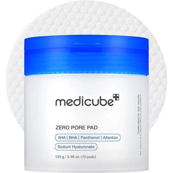 Medicube Zero Pore Pad 2.0 | AHA + BHA Exfoliating Toner Pads (70 Pads)