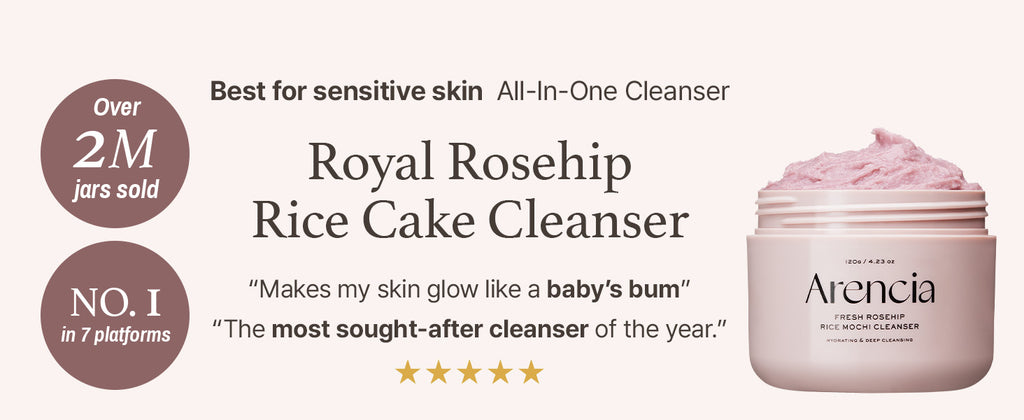 Arencia Fresh Rose Hip Rice Mochi Cleanser 120g