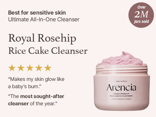Arencia Fresh Rose Hip Rice Mochi Cleanser 120g
