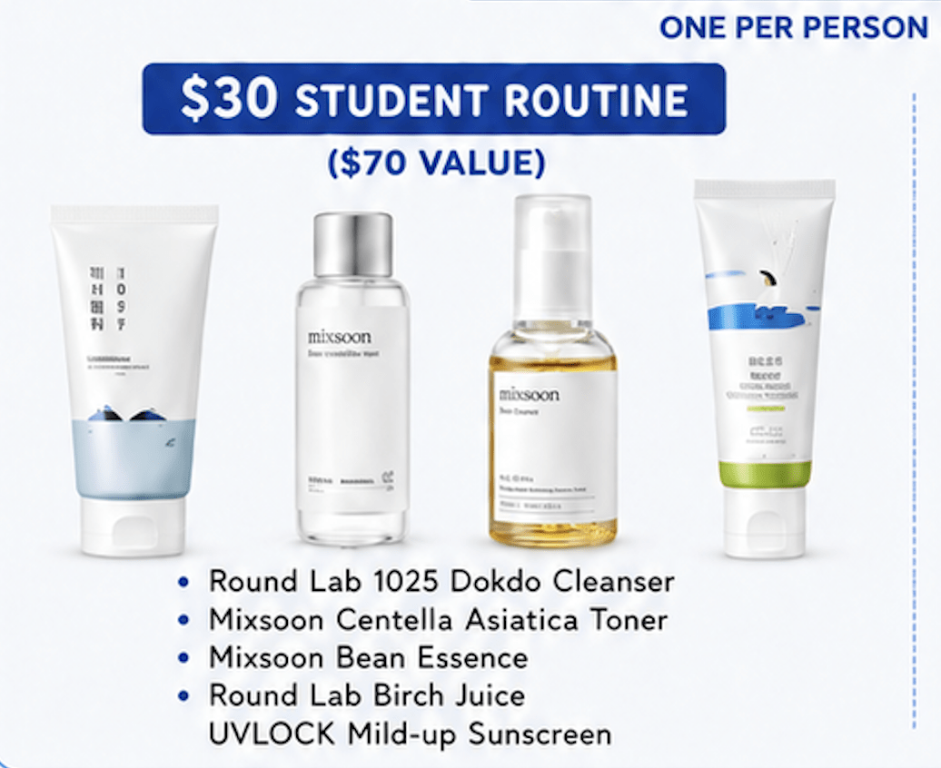 🎓 $30 STUDENT ROUTINE — $70 VALUE - MIMO MART