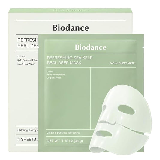 Biodance Refreshing Sea Kelp Real Deep Mask (4 sheets) box