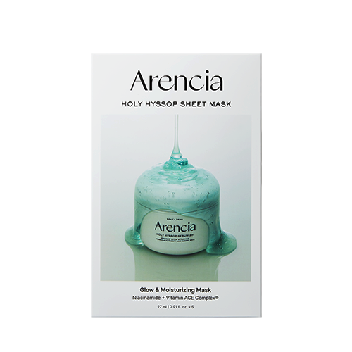 Arencia Holy Hyssop Sheet Mask 5pcs
