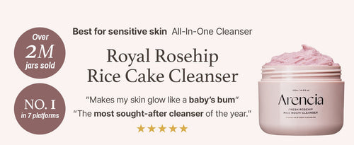Arencia Fresh Rose Hip Rice Mochi Cleanser | Antioxidant Cleanser for Mature & Dry Skin (120g) - MIMO MART