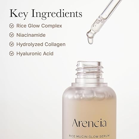 Arencia Rice Mucin Glow Serum 30ml - MIMO MART
