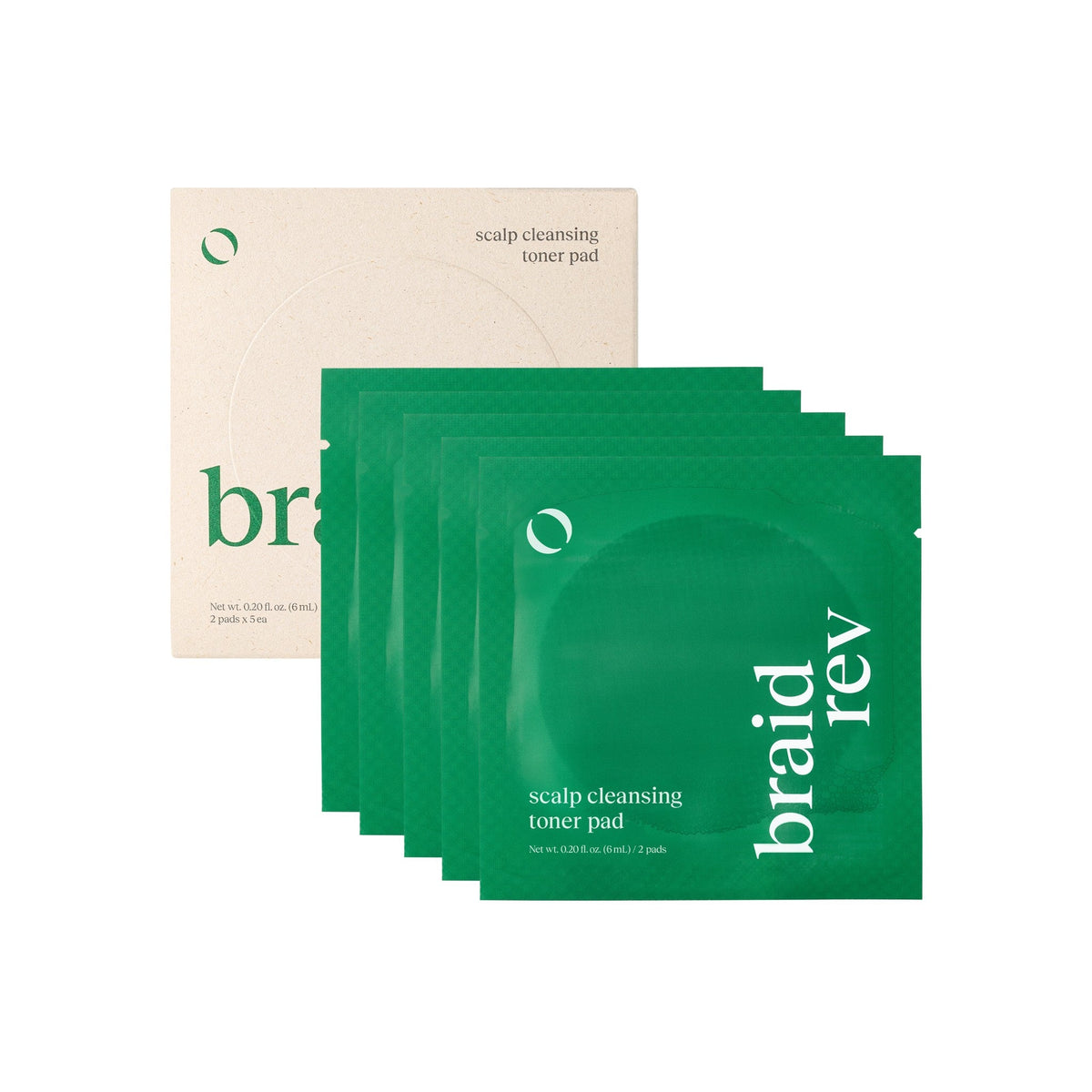 Bephor Braid Rev Scalp Cleansing Toner Pad (5 Pouches × 2 Pads) – No-Rinse Scalp Pads for Braids - MIMO MART