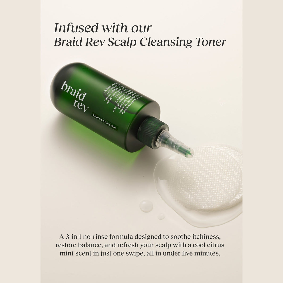 Bephor Braid Rev Scalp Cleansing Toner Pad (5 Pouches × 2 Pads) – No-Rinse Scalp Pads for Braids - MIMO MART