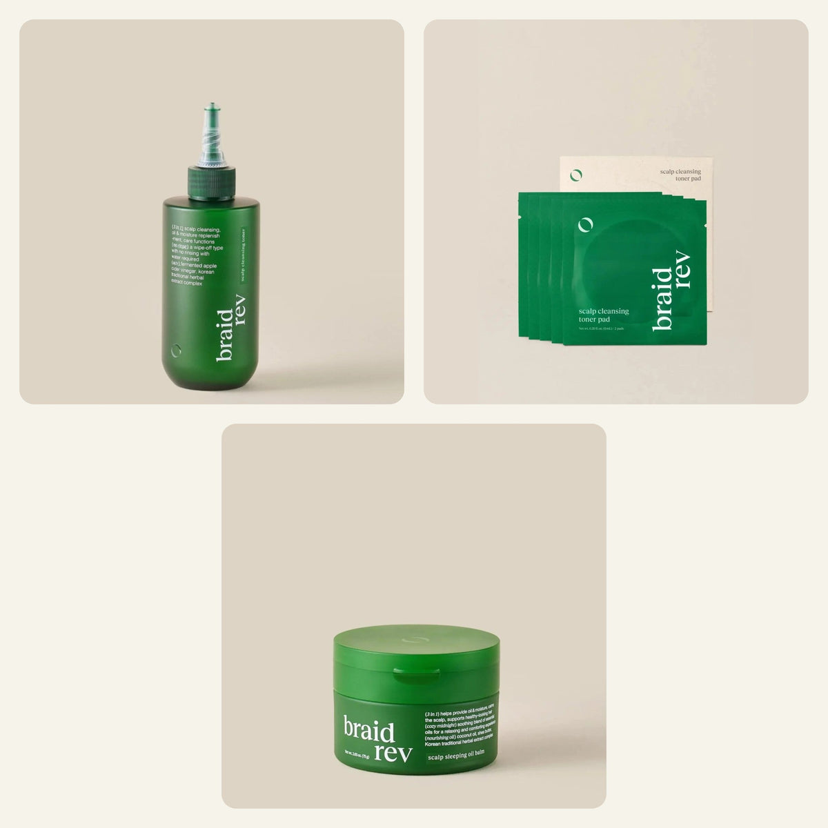 Bephor Complete Braid Scalp Care Kit – Toner, Toner Pads & Sleeping Oil Balm - MIMO MART