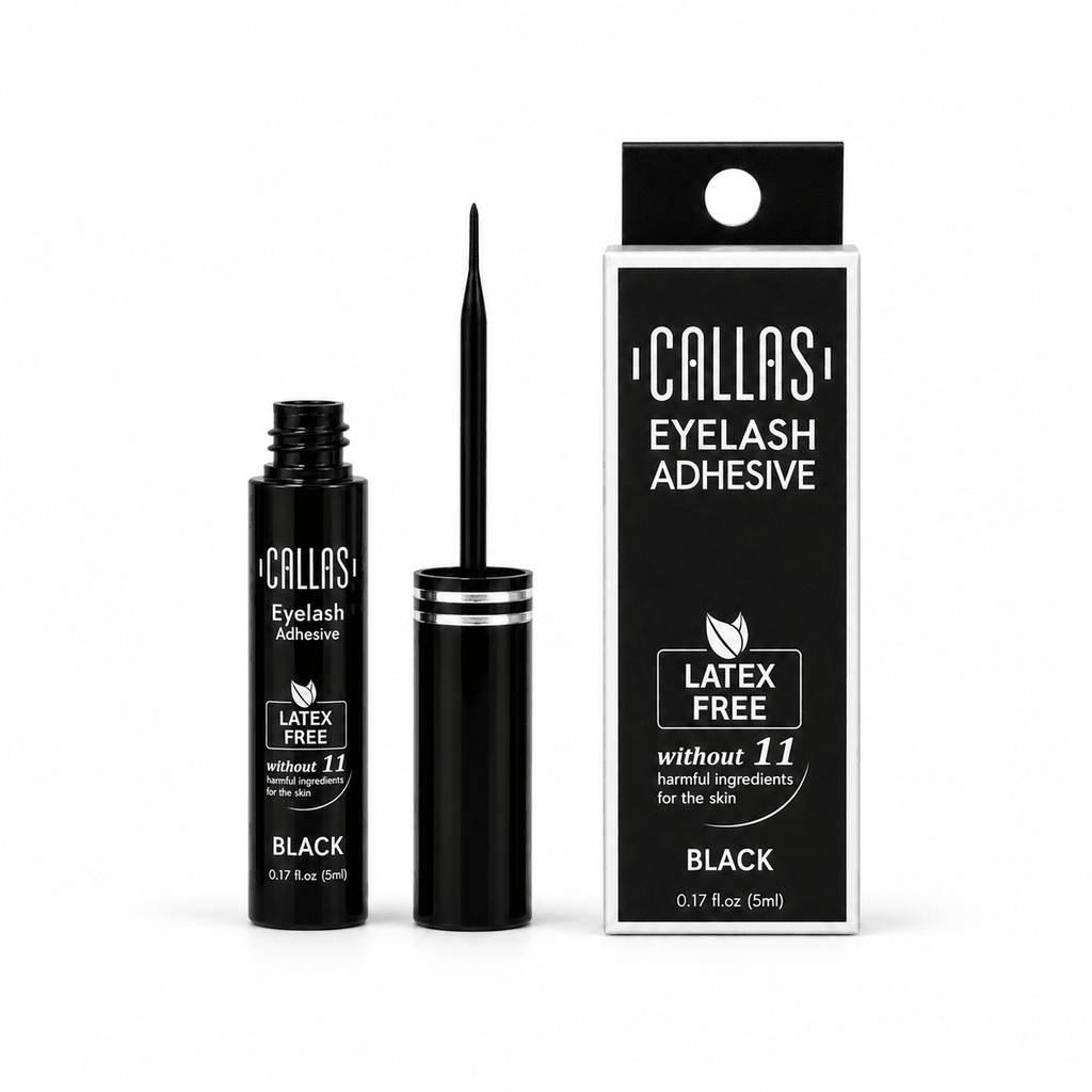 CALLAS latex-free lash adhesive BLACK -- opened applicator (inside view) - MIMO MART