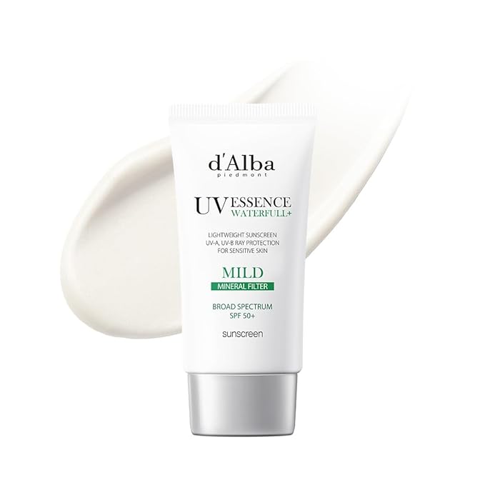 d'Alba UV Essence Waterfull+ Mild Mineral Filter sunscreen SPF 50+ 50ml - MIMO MART