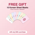 FREE GIFT: 10 Korean Sheet Masks (Random Assortment) with $40+ Purchase