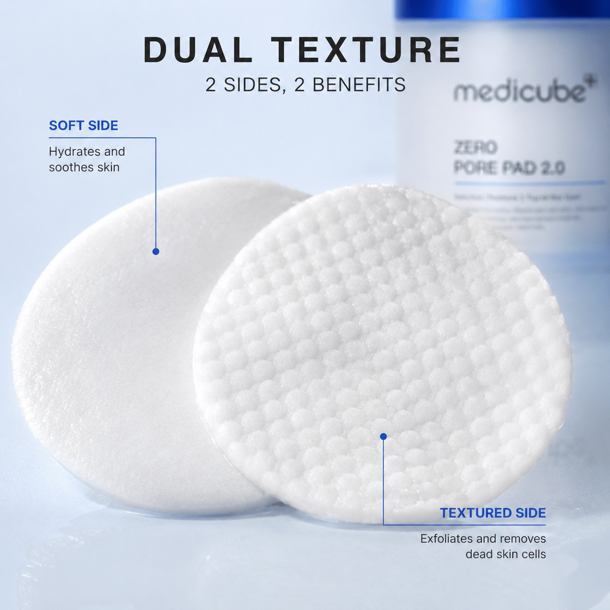 Medicube Zero Pore Pad 2.0 | AHA + BHA Exfoliating Toner Pads (70 Pads) - MIMO MART