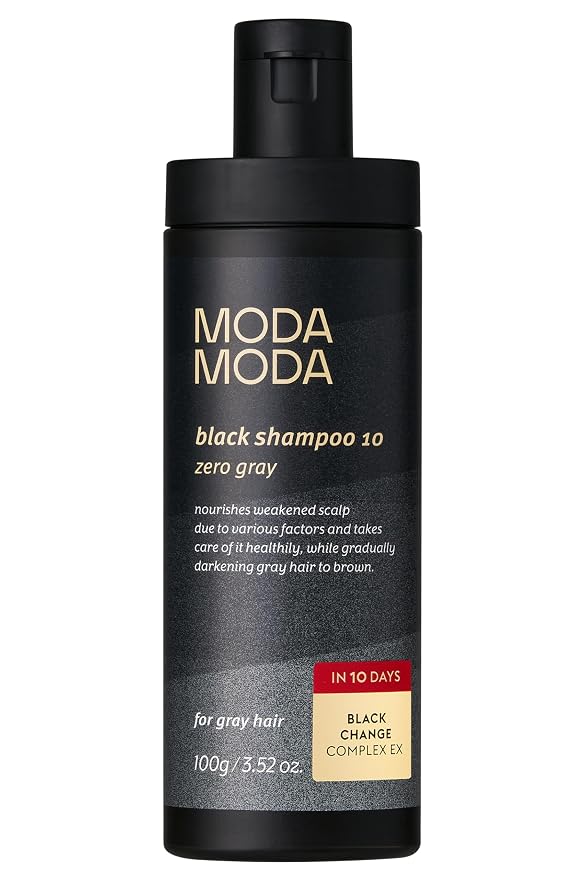MODA MODA Black Shampoo 10 Zero Gray 300g - MIMO MART