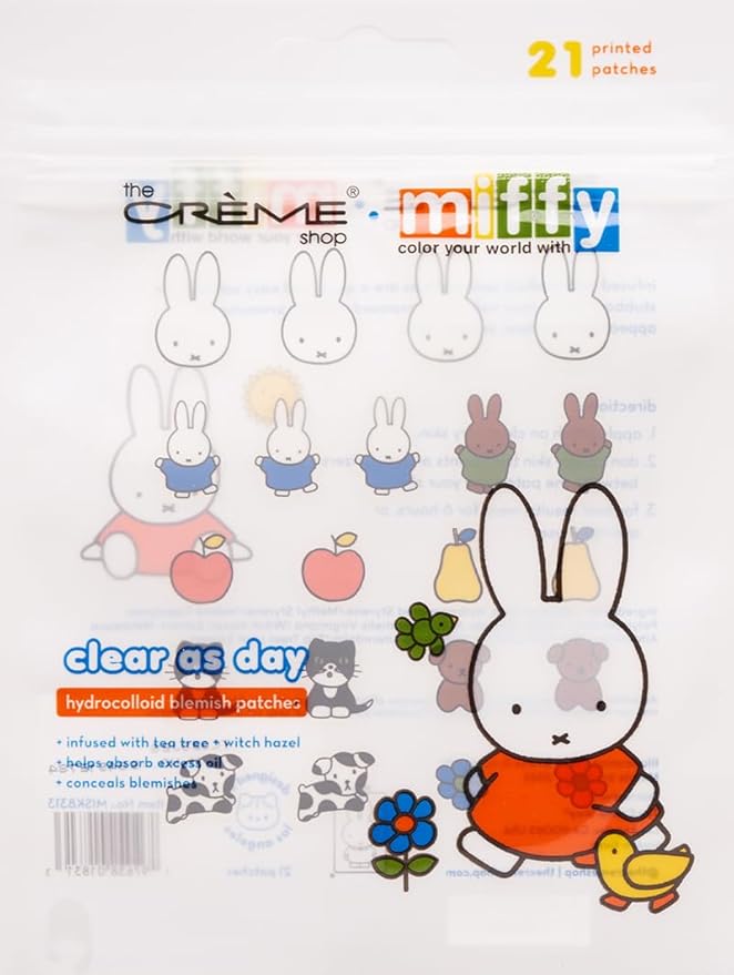 The Creme Shop Miffy Hydrocolloid Patches Clear As Day 21pcs - MIMO MART